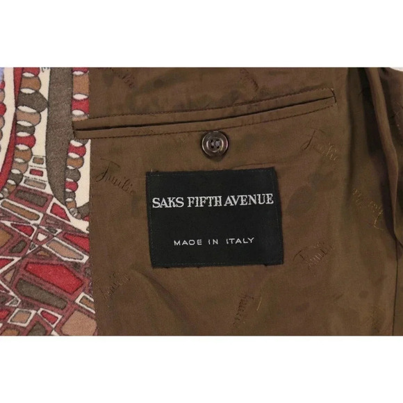 Emilio Pucci x Ermenegildo Zegna Vintage Wild Pattern MCM Blazer Jacket 42R - Picture 7 of 9